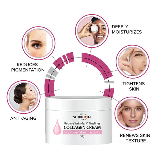 Firm, smooth skin with collagen cream